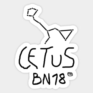 Cetus Constellation by BN18 Sticker